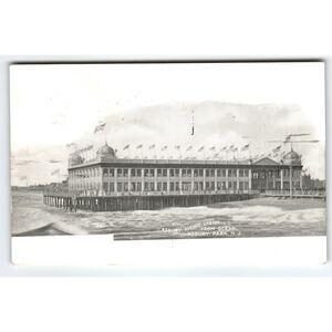 Casino Building From Atlantic Ocean Postcard 1910s Asbury Park New Jersey 1911